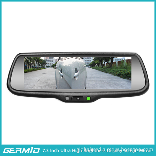 Germid rearview mirror 7.3 inch interior car vehicle full display mirror monitor backup camera automatic brightness adjustment